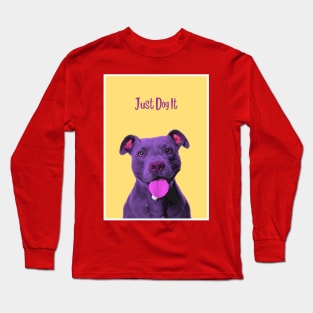 Just Dog It Blue Long Sleeve T-Shirt